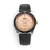 Stříbrné pánské hodinky Vulcain s koženým páskem Skindiver Nautique - Brown - BLACK PLAIN 44,5MM Automatic