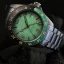 Stříbrné pánské hodinky Out Of Order s ocelovým páskem Trecento Green 40MM Automatic