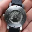 Zilverkleurig herenhorloge van Henryarcher Watches met een rubberen band Nordlys - Meteorite Neon Astra 42MM Automatic