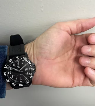 Why is the watch worn face down?