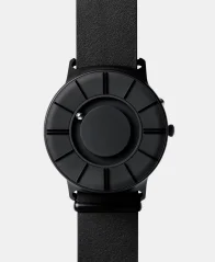 Reloj Eone en color negro con correa de cuero Bradley Apex Leather - Black 40MM