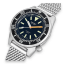 Reloj Squale plateado para hombre con correa de acero 1521 Militaire Mesh Blasted - Silver 42MM Automatic