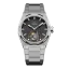 Men's silver Aisiondesign Watches with steel Tourbillon Hexagonal Pyramid Seamless Dial - Black 41MM