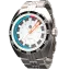 Strieborné pánske hodinky NTH Watches s oceľovým pásikom DevilRay No Date - Silver / White Automatic 43MM