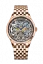 Złoty zegarek męski Agelocer Watches z paskiem stalowym Bosch Series Steel Gold 40MM Automatic