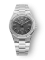 Zilverkleurig herenhorloge van Nivada Grenchen met stalen riem F77 TITANIUM ANTHRACITE 68006A77 37MM Automatic