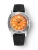 Men's silver Nivada Grenchen watch with rubber strap Orange Depthmaster 14127A01 39MM Automatic