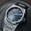 Men's silver Aisiondesign Watch with steel strap HANG GMT - Grey MOP 41MM Automatic