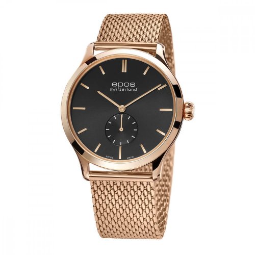Men's gold Epos watch with steel strap Originale 3408.208.24.14.34 39MM Automatic