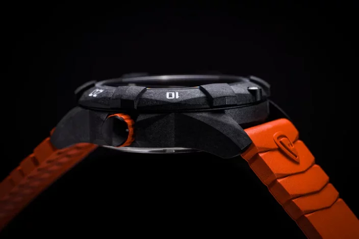 Montre ProTek Watches pour homme en noir avec bracelet en caoutchouc Dive Series 1004 42MM