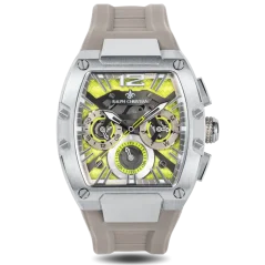 Relógio de homem Ralph Christian prata com pulseira de borracha The Intrepid Sport - Electro Slate 42,5MM