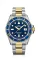 Męski srebrny zegarek Delma Watches ze stalowym paskiem Commodore Silver / Gold Blue 43MM