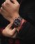 Zwart heren Vincero horloge met stalen band The Apex Matte Black/Crimson 42MM
