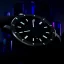 Zilverkleurig herenhorloge van Henryarcher Watches met een rubberen band Nordlys - Meteorite Neon Astra 42MM Automatic