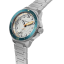 Zilverkleurig herenhorloge van Circula Watches met stalen riem DiveSport Titan - Grey / Petrol Aluminium 42MM Automatic