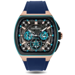 Men's black Ralph Christian watch with a rubber band The Vector Sport - Atlantic Pulse 47MM