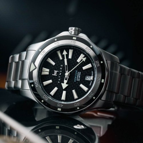 Orologio da uomo Fathers Watches in colore argento con cinturino in acciaio Eternal Legacy Steel 40MM Automatic