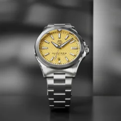 Relógio Henryarcher Watches prata para homem com bracelete em aço Havstrøm - Suntrail 40MM Automatic