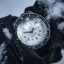 Męski srebrny zegarek Marathon Watches z gumowym paskiem Arctic Edition Jumbo Day/Date Automatic 46MM