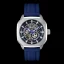Miesten hopeinen Audaz Watches - kello kuminauhalla Maverick ADZ3060-02 - Automatic 43MM