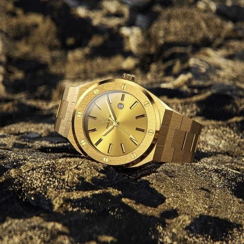 Relógio de ouro de homem Paul Rich com bracelete de aço Midas Touch  42MM
