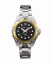 Herrenuhr aus Silber Momentum Watches mit Stahlband Splash Black / Yellow 38MM