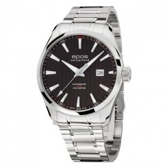Relógio masculino Epos prata com pulseira de aço Passion 3401.132.20.15.30 43MM Automatic