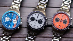 Męski srebrny zegarek Straton Watches ze stalowym paskiem Classic Driver Racing 40MM