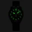 Czarny męski zegarek Bomberg Watches z gumowym paskiem DEEP BLACK 45MM