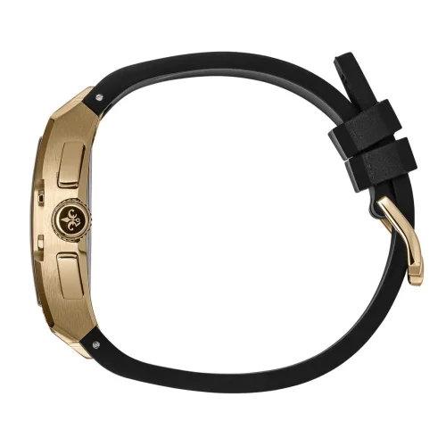 Χρυσό ανδρικό ρολόι Ralph Christian με ατσάλινο λουράκι The Intrepid Sport - Gilded Black 42,5MM