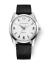 Reloj Nivada Grenchen plata para hombre con banda de goma Antarctic 35005M01 35MM