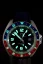 Men's silver Momentum Watch with rubber strap Sea Quartz GMT Pepsi - Blue Tropic FKM Rubber 42MM
