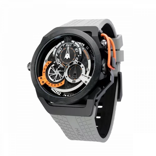 Ανδρικό ρολόι Mazzucato με λαστιχάκι RIM Monza Black / Grey - 48MM Automatic