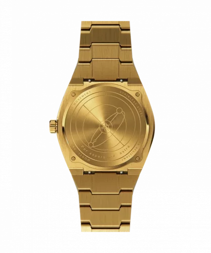 Montre Paul Rich pour homme de couleur or avec bracelet en acier Cosmic - Gold 45MM