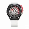 Men's Mazzucato black watch with rubber strap Rim Sport Black / White - 48MM Automatic