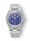 Zilverkleurig herenhorloge van Nivada Grenchen met stalen riem F77 LAPIS LAZULI 68009A77 37MM Automatic
