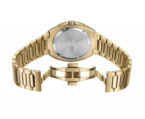 Goudkleurige herenhorloges van NYI Watches met stalen band Empire - Gold 42MM