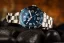 Strieborné pánske hodinky NTH Watches s oceľovým pásikom 2K1 Subs Swiftsure No Date - Blue Automatic 43,7MM