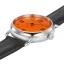 Men's silver Ferro & Company with leather strap Distinct 2 Orange 44MM