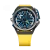 Černé pánské hodinky Mazzucato Watches s gumovým páskem Rim Sport Black / Yellow - 48MM Automatic