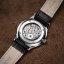 Ανδρικό ρολόι Epos ασημί με δερμάτινο λουράκι Originale 3408.208.20.10.15 39MM Automatic