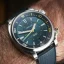 Relógio Circula Watches prata para homens com pulseira de borracha SuperSport - Petrol 40MM Automatic