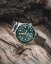 Men's silver About Vintage watch with steel strap At´sea Green Turtle Vintage 1926 39MM