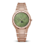 Men's gold Valuchi watch with steel strap Lunar Calendar - Rose Gold Green 40MM