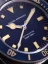 Men's silver Nivada Grenchen watch with rubber strap Depthmaster Blue 14129A24 39MM Automatic