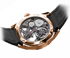 Men's gold Agelocer Watch with rubber strap Tourbillon Sport Series 42MM