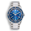 Reloj Squale plata de hombre con correa de acero Sub-39 GMT Vintage Blue Bracelet - Silver 40MM Automatic