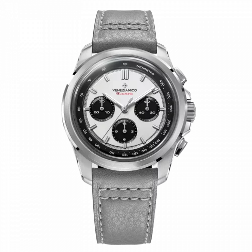 Venezianico muški srebrni sat s kožnim remenom Bucintoro 8221510 42MM Automatic