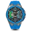 Stříbrné pánské hodinky Ralph Christian s gumovým páskem The Apex Chrono - Celestial Blue 46MM