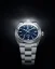 Reloj Nivada Grenchen plata de caballero con correa de acero F77 DARK BLUE 68010A77 37MM Automatic